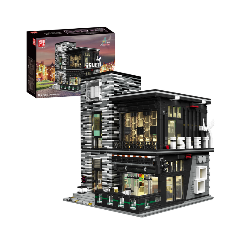 Mould King 16042 Street Modern BAR MOC Ensemble de construction | 3 992 pièces