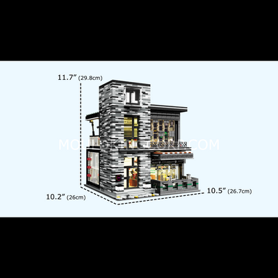 Mallenkoning 16042 Street Modern BAR MOC bouwpakket | 3.992 Sets