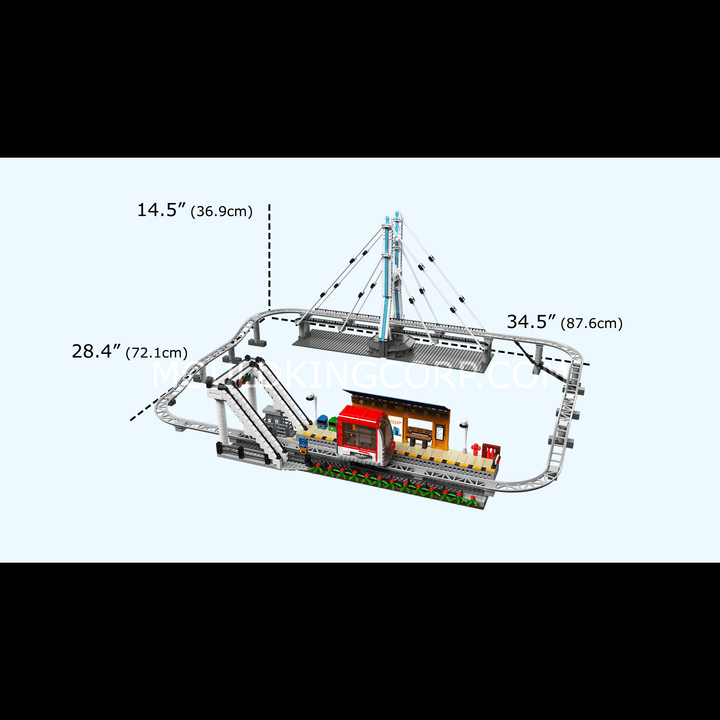 Mallenkoning 16052 gemotoriseerde monorail bouwset | 1.488 stuks