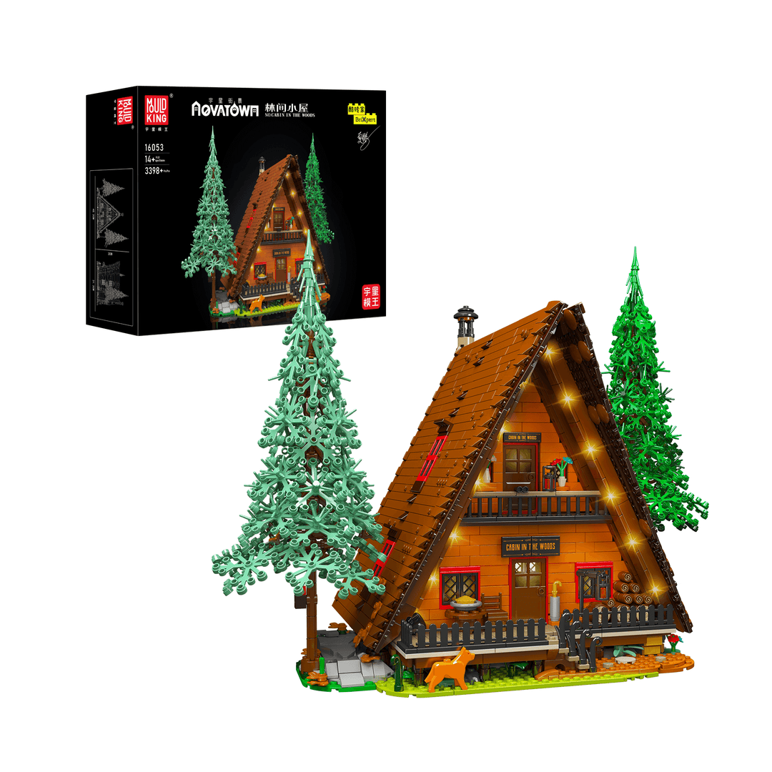 Mould King 16053 Hütte im Wald Bauspielzeug-Set | 3.398 Teile