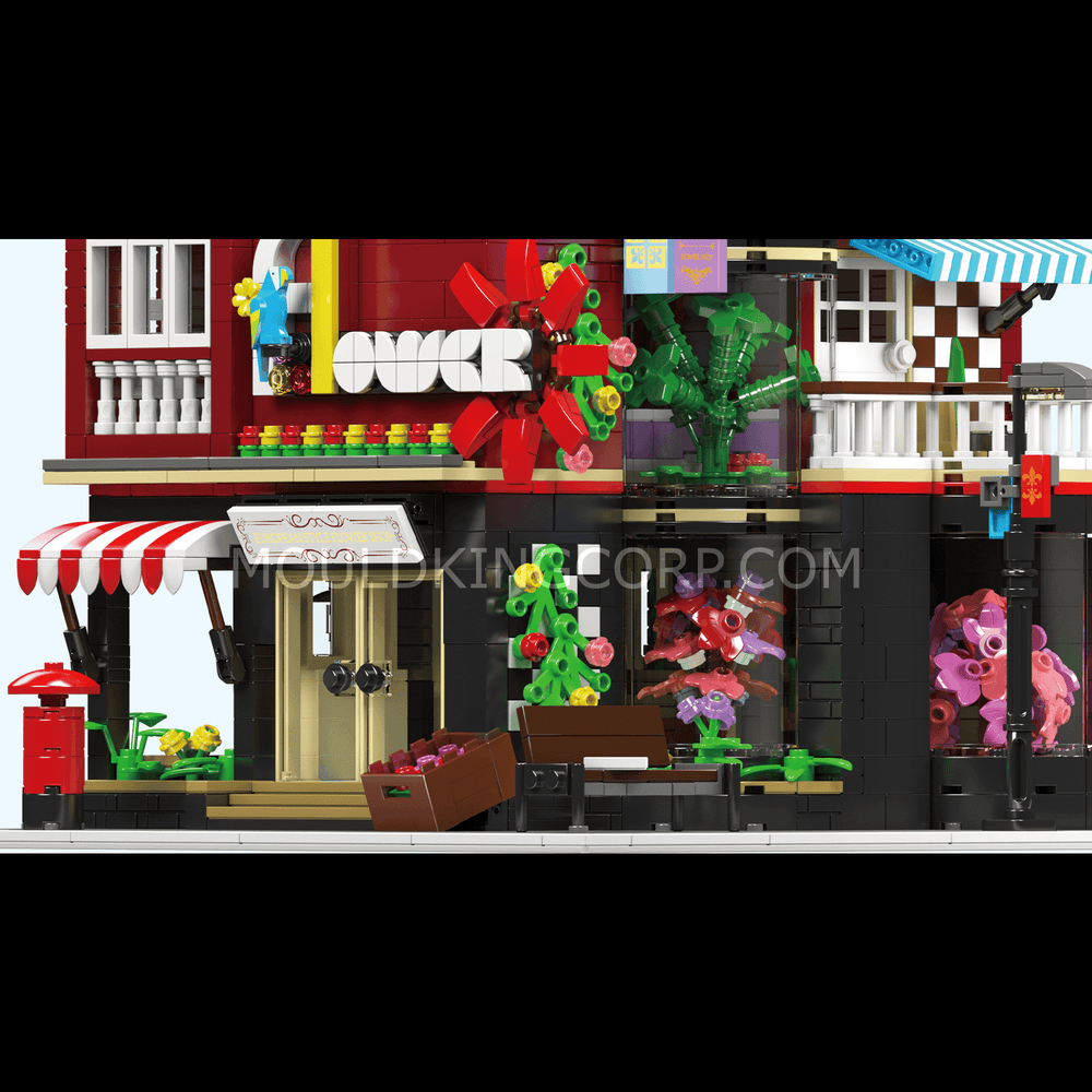 MOLD KING 16020 Mercado Europeo Con Luces LED Street View Series European Market Building Blocks Toy Set B MOLD KING 16020 Mercado Europeo Con Luces LED Street View Series European Market Building Blocks Toy Set B