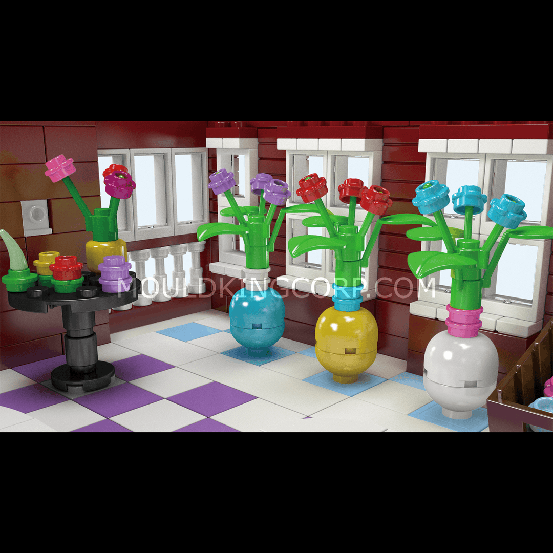 Mould King 16056 NovaTown Flower Shop Building Set | 2,291 Pcs