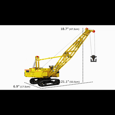 Mould King 17001 Remote Controlled Crawler Crane Building Set | 1,205 Pcs