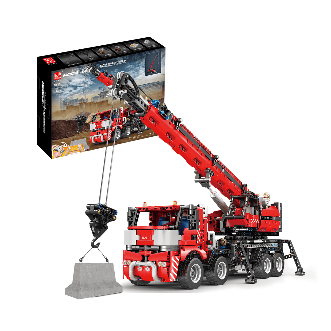 Remote Controlled Mobile Crane Building Set 2 828 Pcs Mould King