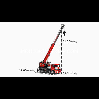 Mould King 17003 Remote Controlled Mobile Crane Building Set | 2,828 Pcs