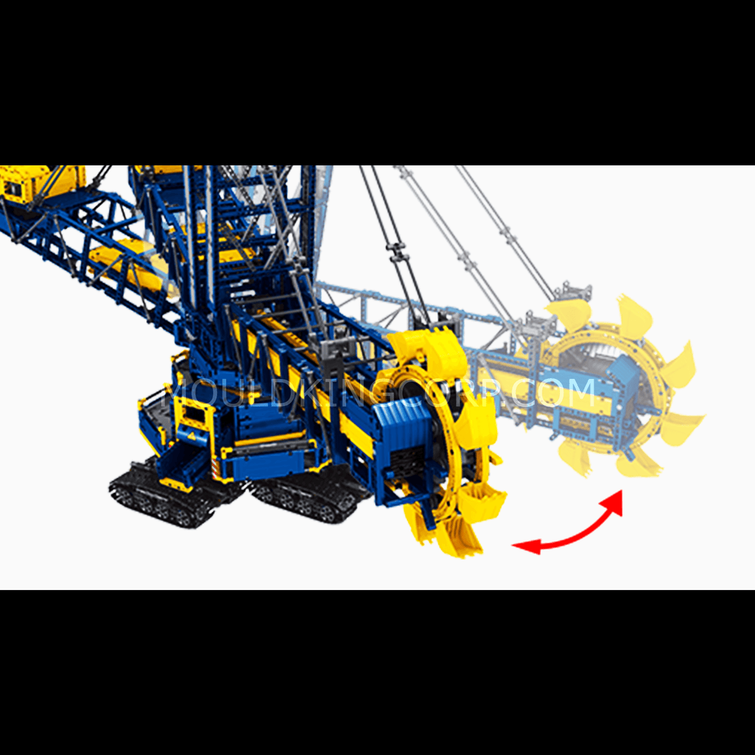 Remote Controlled Bucket Wheel Excavator Building Set 4 588 Pcs Mould King