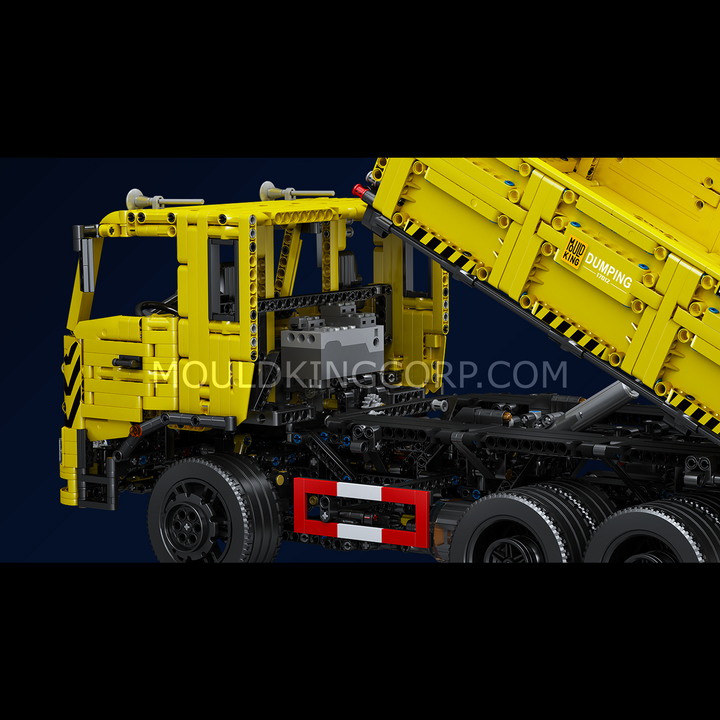 Mould King 17012 Three-Way Tipper Dump Truck Building Set | 3,206 Pcs