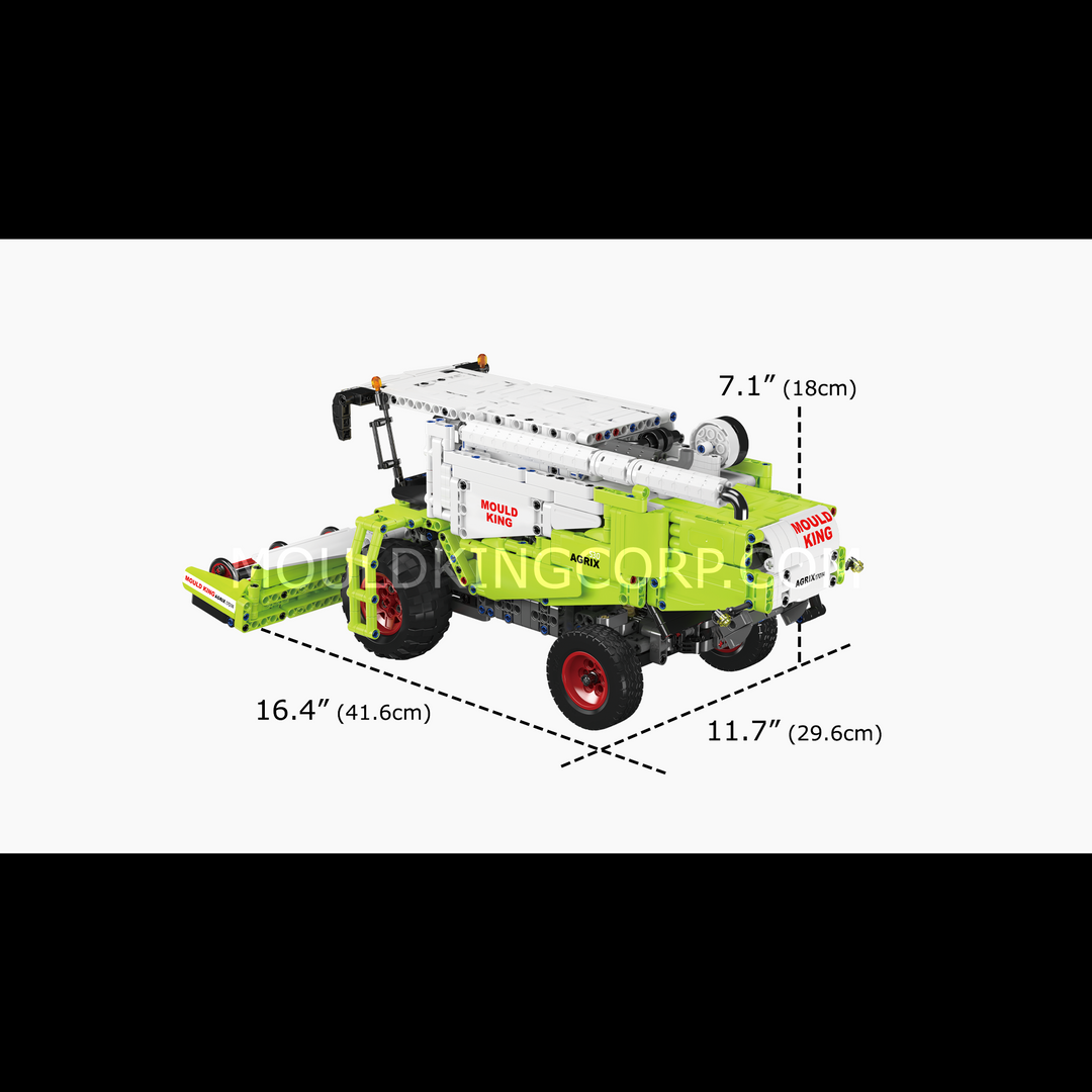 Mould King 17014S KLAIRE LEXOR RC Combine Harvester Building Set | 1,543 Pcs