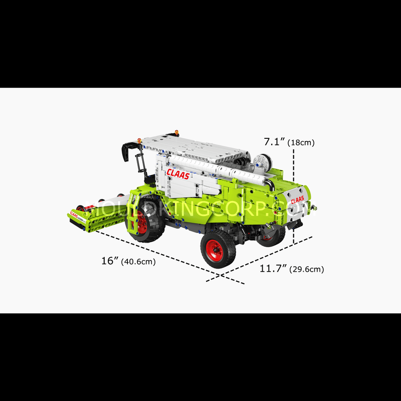 Mould King 17014 Claas Lexion 760 Harvester Building Set | 1,265 Pcs