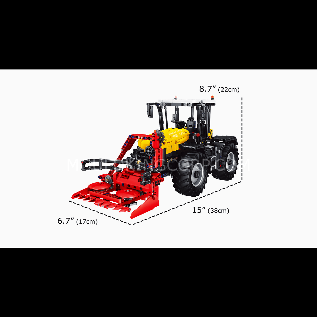 MOULD KING 17019 Ensemble de construction de tracteur agricole télécommandé | 2 596 pièces
