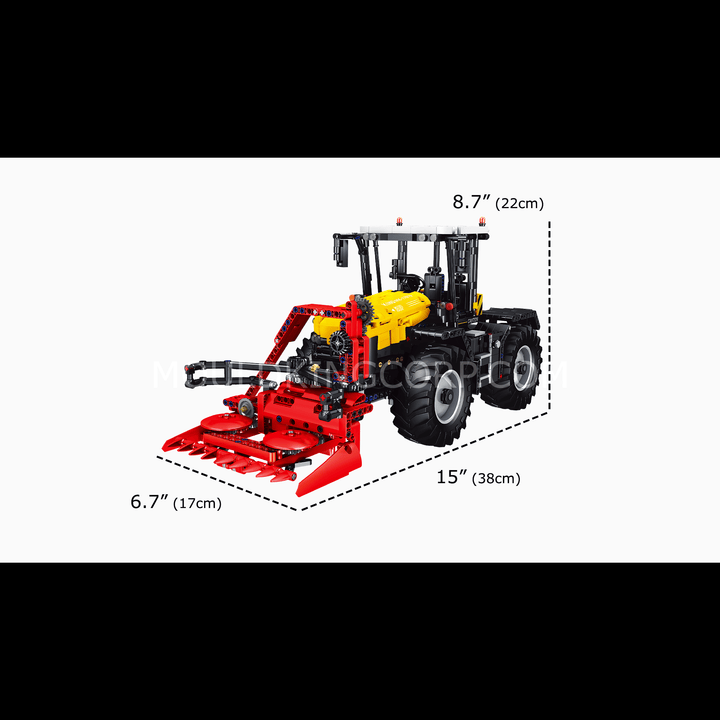 MOULD KING 17019 Ensemble de construction de tracteur agricole télécommandé | 2 596 pièces