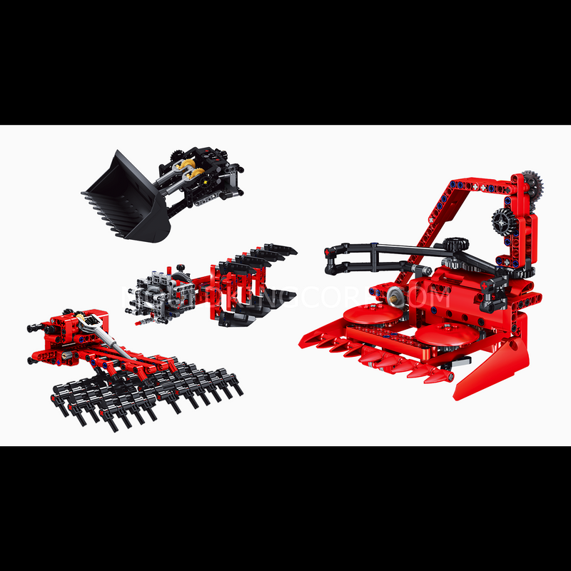 MOULD KING 17019 Farm Tractor Remote Controlled Building Set | 2,596 PCS