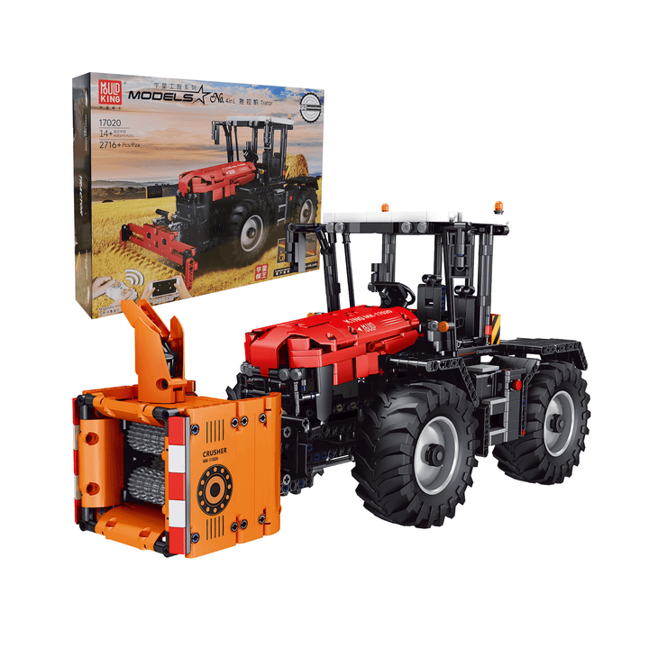 Ensemble de modèles de construction télécommandés pour tracteur MOULD KING 17020 | 2 716 pièces