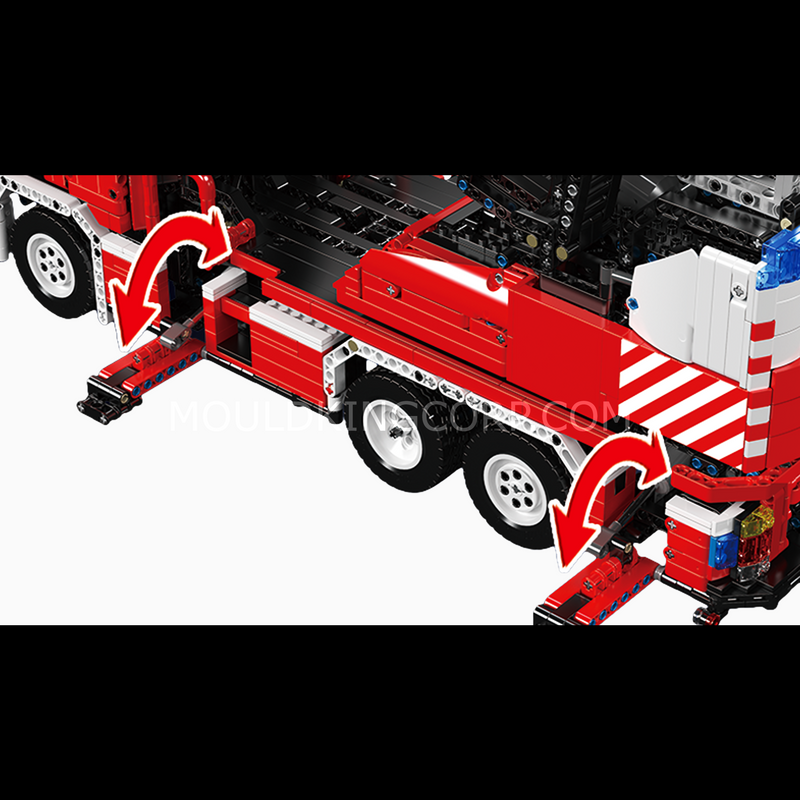 Mould King 17022 Remote Controlled Firetruck Building Set | 4,886 Pcs