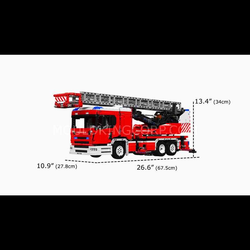 Mould King 17022 Remote Controlled Firetruck Building Set | 4,886 Pcs