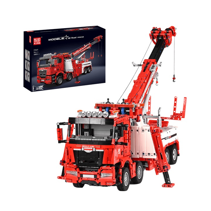 Mould King 17027 Ferngesteuertes Feuerwehr- und Rettungsauto-Bauset | 4.883 Teile