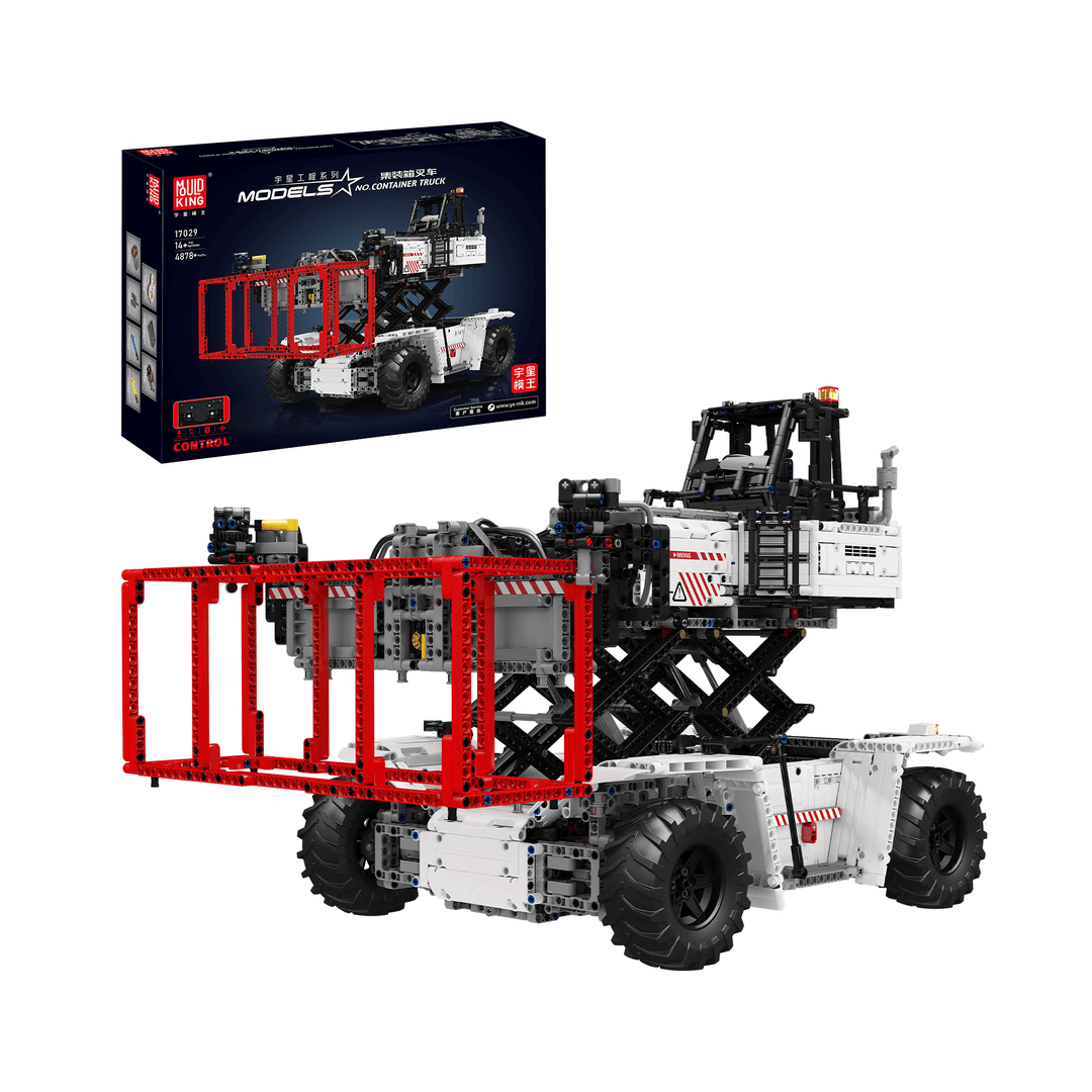 MOULD KING 17029/17030 Container vorkheftruck op afstand bestuurbare bouwset | 4.878 pcs