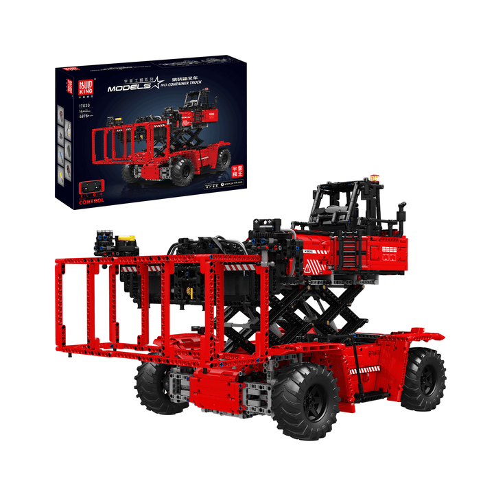 MOULD KING 17029/17030 Container vorkheftruck op afstand bestuurbare bouwset | 4.878 pcs