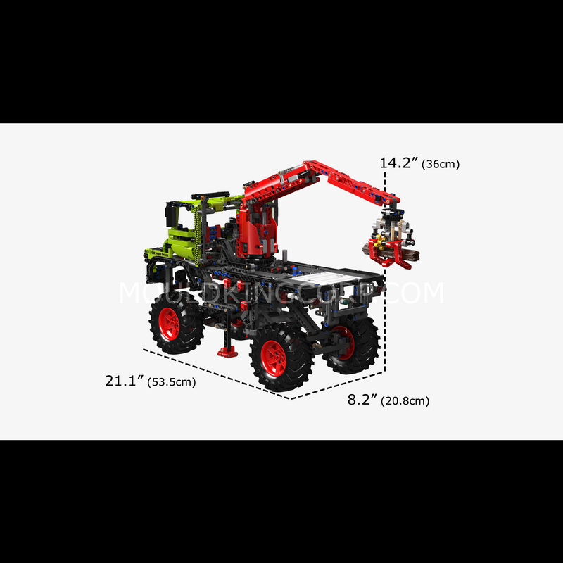 Mould King 17038 4x4 Off-Road Logging Truck Building Kit | 2,002 Pcs