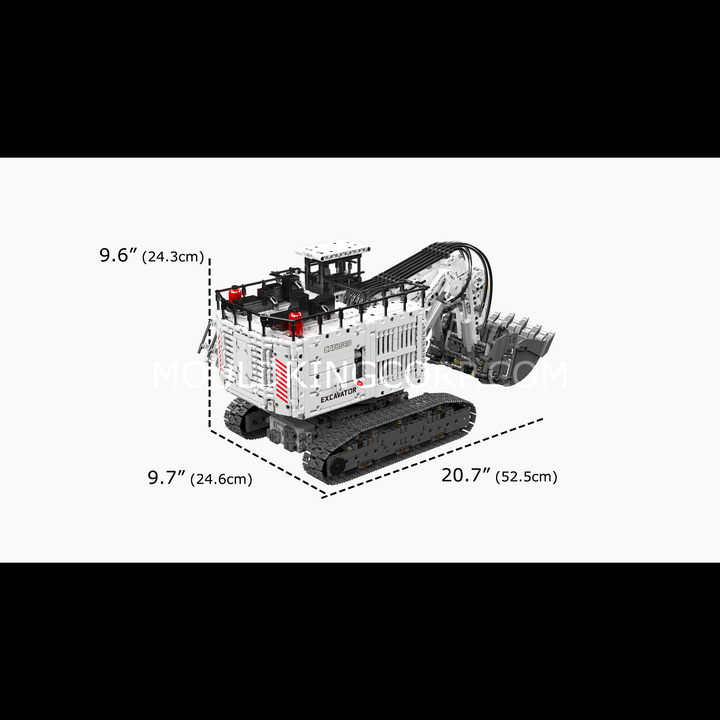 Mould King 17067 Remote Controlled Mining Excavator Building Set | 3,567 Pcs