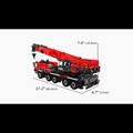 Mould King 17074 LTM 1100 Gru Mobile Telecomandata - 3218 Pezzi, Con Motore RC, Nuovo