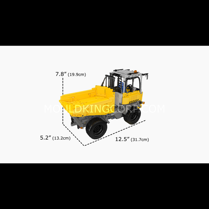 Mould King 17092 Articulated Dump Truck Building Set | 1,230 Pcs