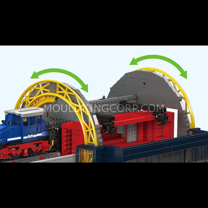 Mould King 17094 Railcar Rotary Dumper Engineering Building Set | 2,830 Pcs