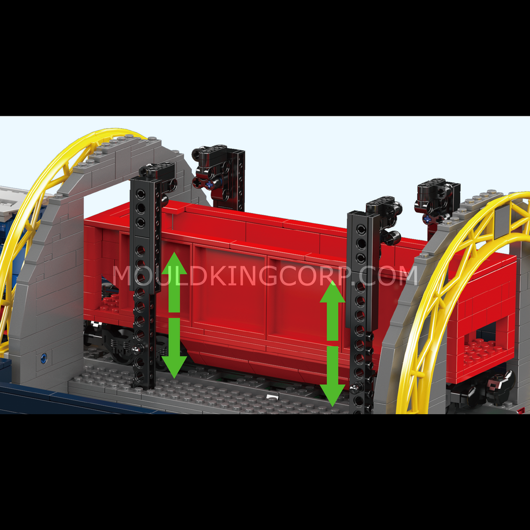 Mould King 17094 Railcar Rotary Dumper Engineering Building Set | 2,830 Pcs