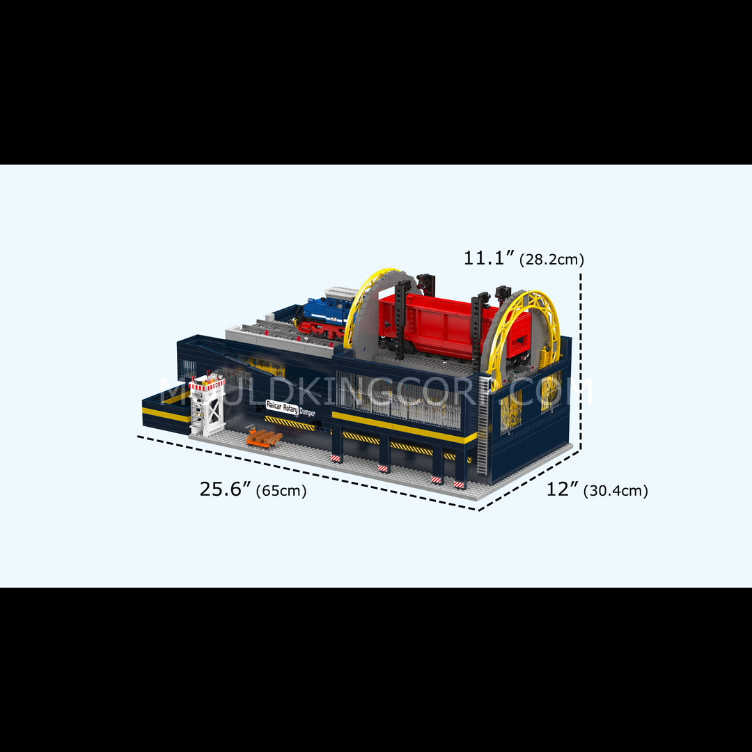 Mould King 17094 Railcar Rotary Dumper Engineering Building Set | 2,830 Pcs