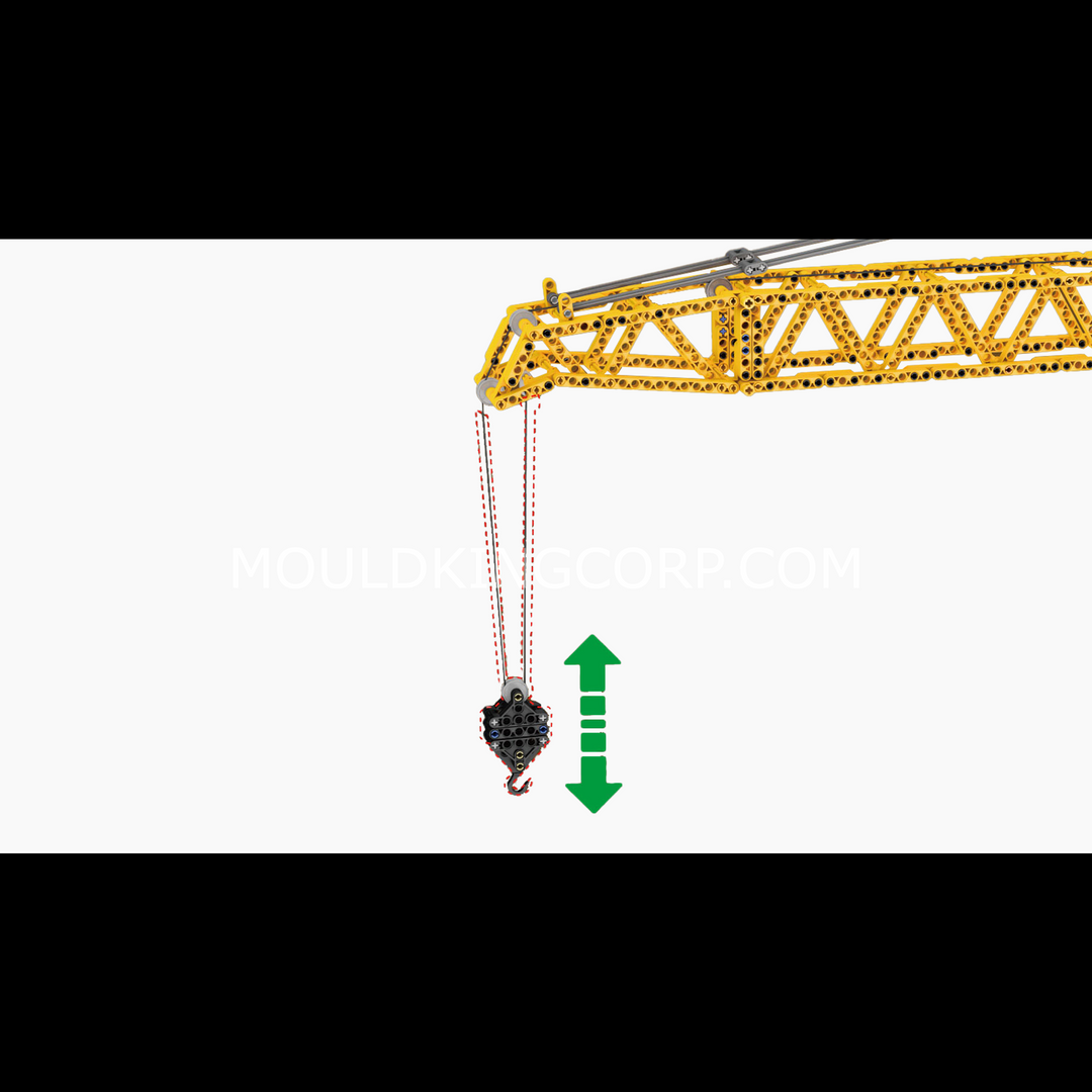 Mould King 17096 Luffing Jib Tower Crane Building Set | 2,565 Pcs