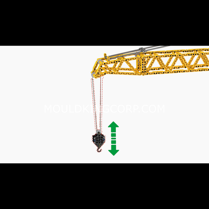 Mould King 17096 Luffing Jib Tower Crane Building Set | 2,565 Pcs
