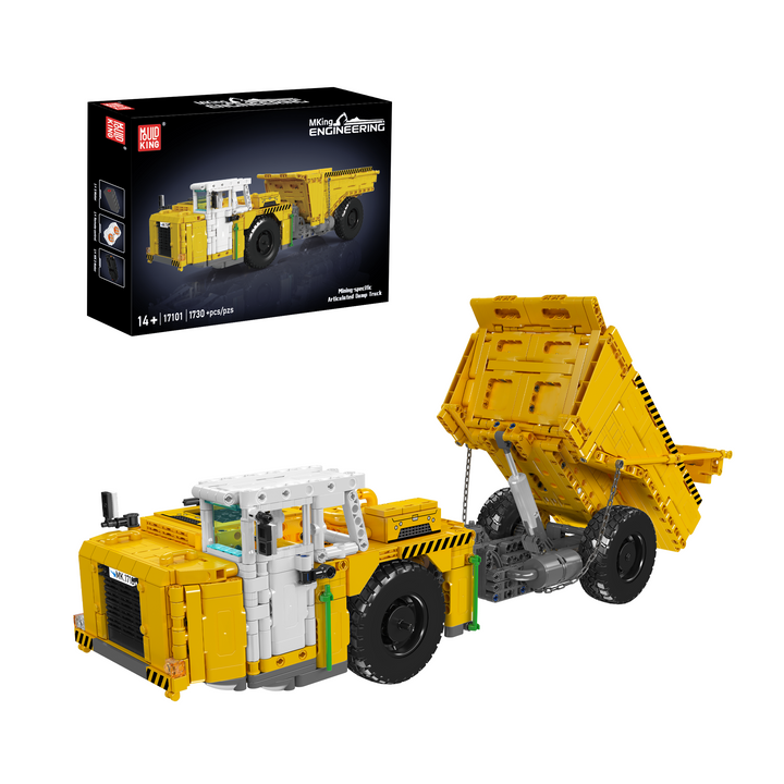 Mould King 17101/17102 Remote Control Articulated Mining Dump Truck Building Set | 1,730 Pcs