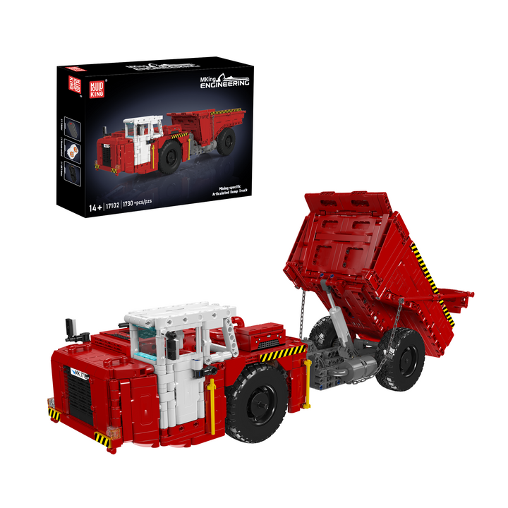 Mould King 17101/17102 Remote Control Articulated Mining Dump Truck Building Set | 1,730 Pcs