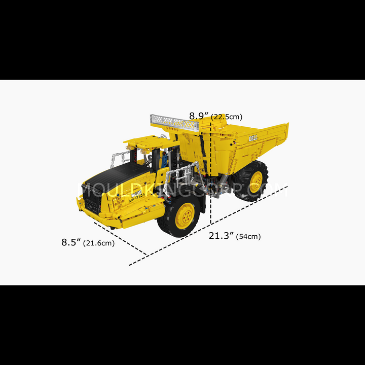 Mould King 17104 Remote Control Articulated Haul Truck Building Set | 2,674 Pcs