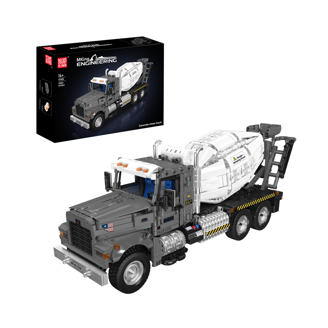 Mould King 17105 Remote Control Concrete Mixer Truck Building Set | 2,165 Pcs