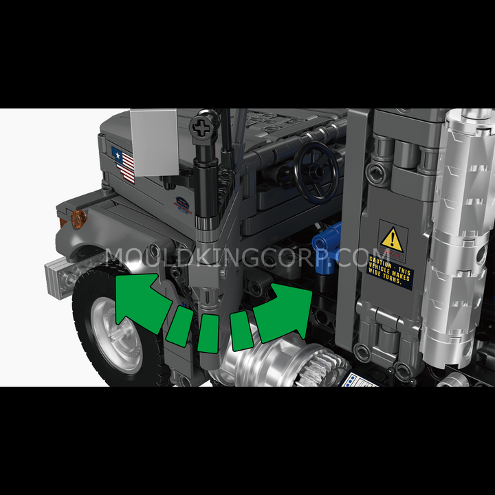 Mould King 17105 Remote Control Concrete Mixer Truck Building Set | 2,165 Pcs