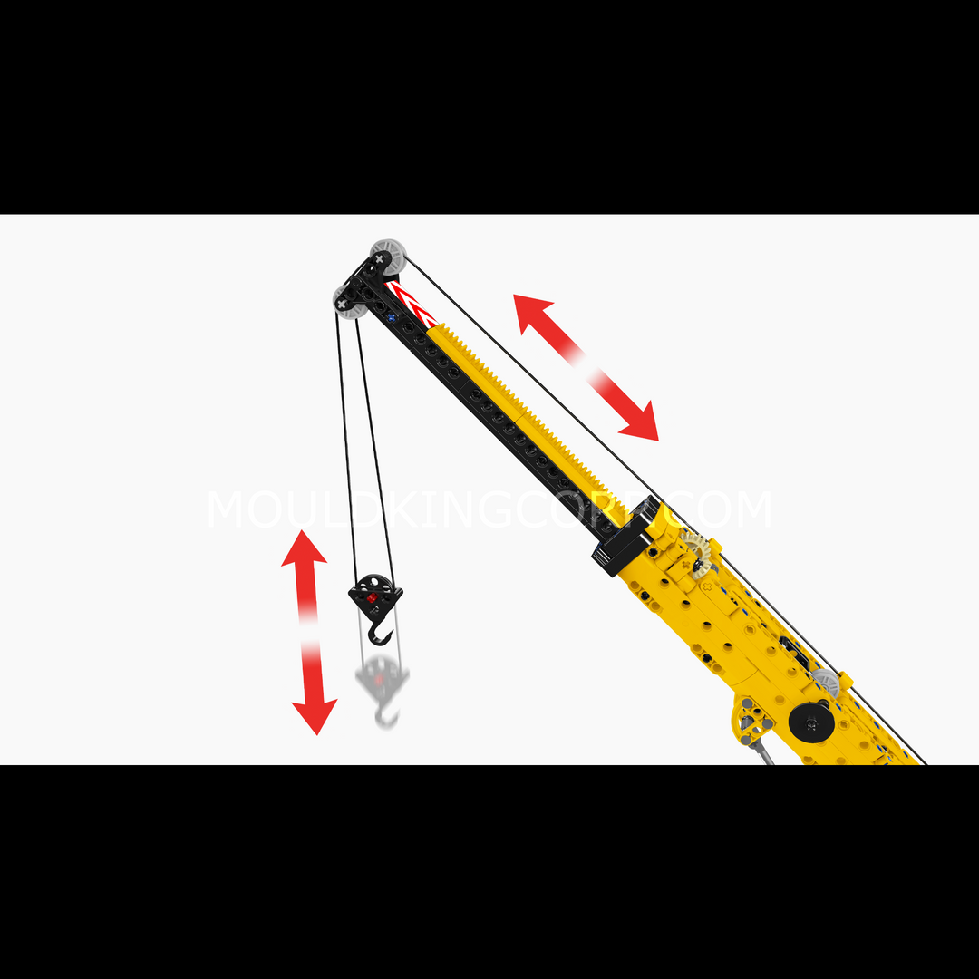 Mould King 17106 Remote Control Crawler Crane Building Set | 1,984 Pcs
