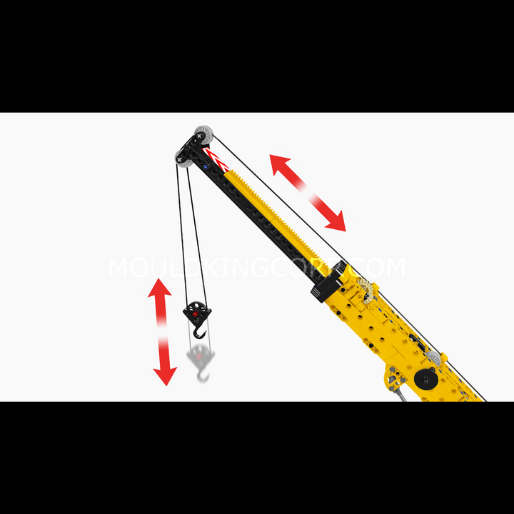 Mould King 17106 Remote Control Crawler Crane Building Set | 1,984 Pcs
