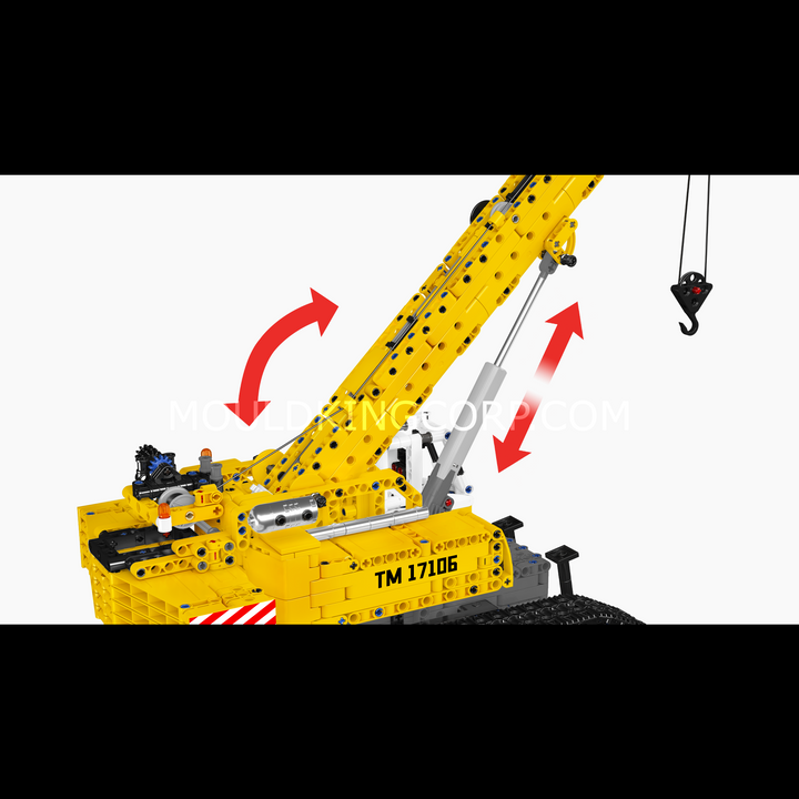 Mould King 17106 Remote Control Crawler Crane Building Set | 1,984 Pcs