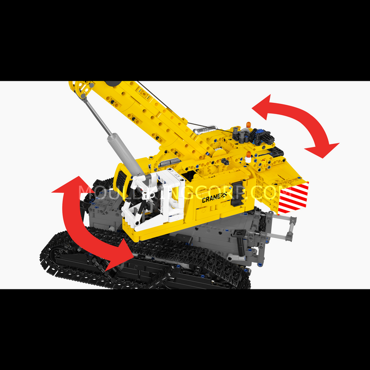 Mould King 17106 Remote Control Crawler Crane Building Set | 1,984 Pcs