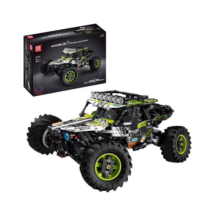 Mould King 18002 Green Hound Ferngesteuerter Buggy-Bausatz | 1.890 Teile