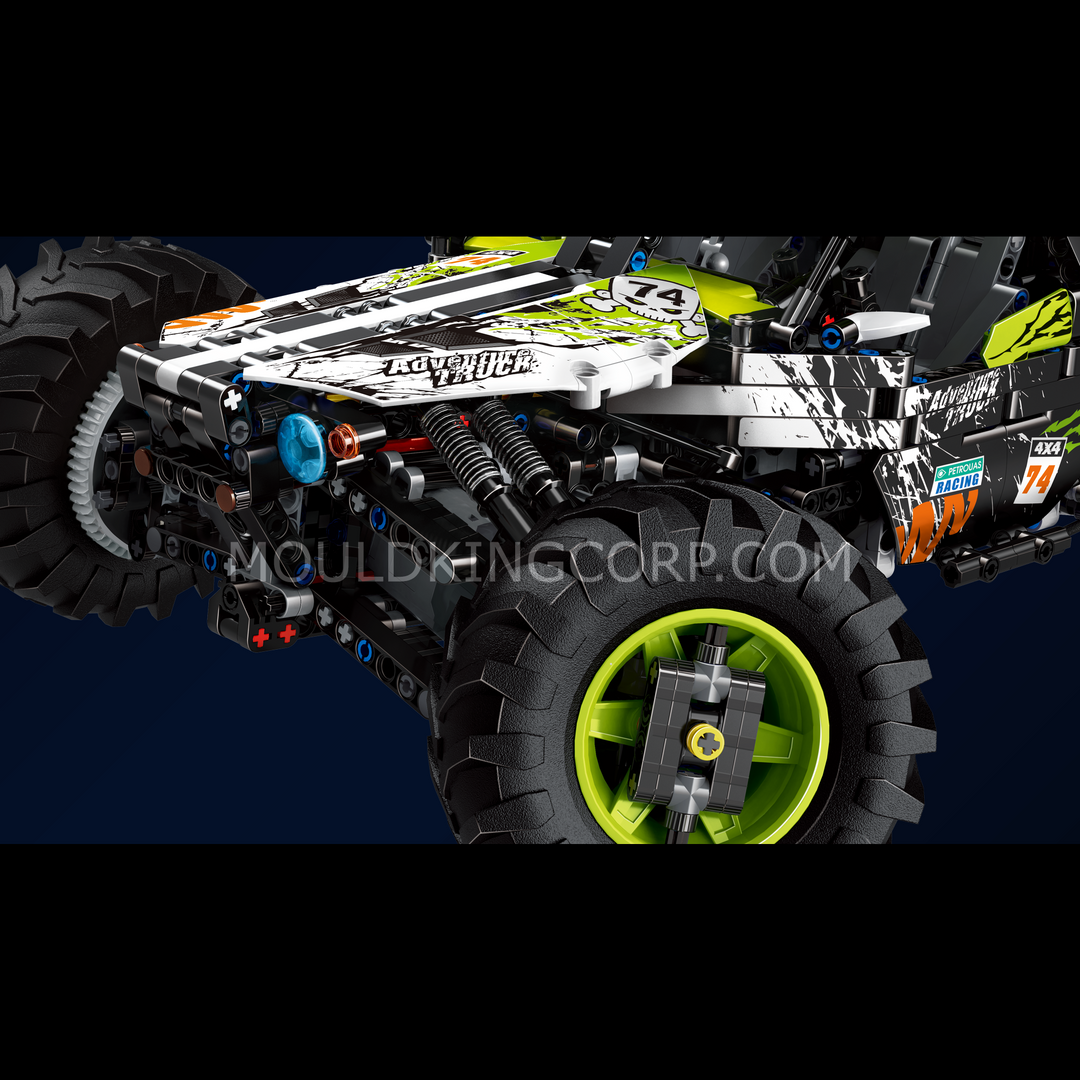 Mould King 18002 Green Hound Ferngesteuerter Buggy-Bausatz | 1.890 Teile