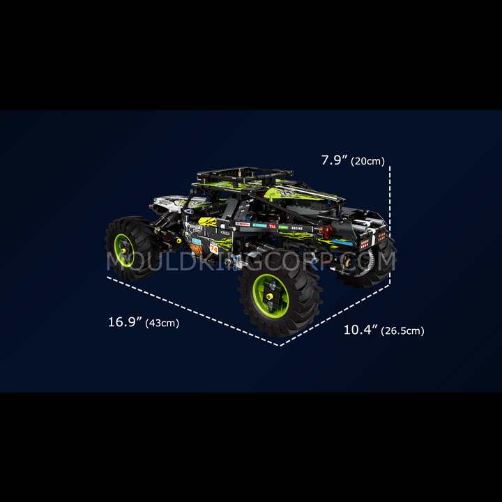 Mould King 18002 Green Hound Ferngesteuerter Buggy-Bausatz | 1.890 Teile