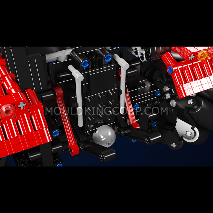 Mould King 18037 Mecanum Drive Remote Controlled Tractor Building Set | 1,392 Pcs