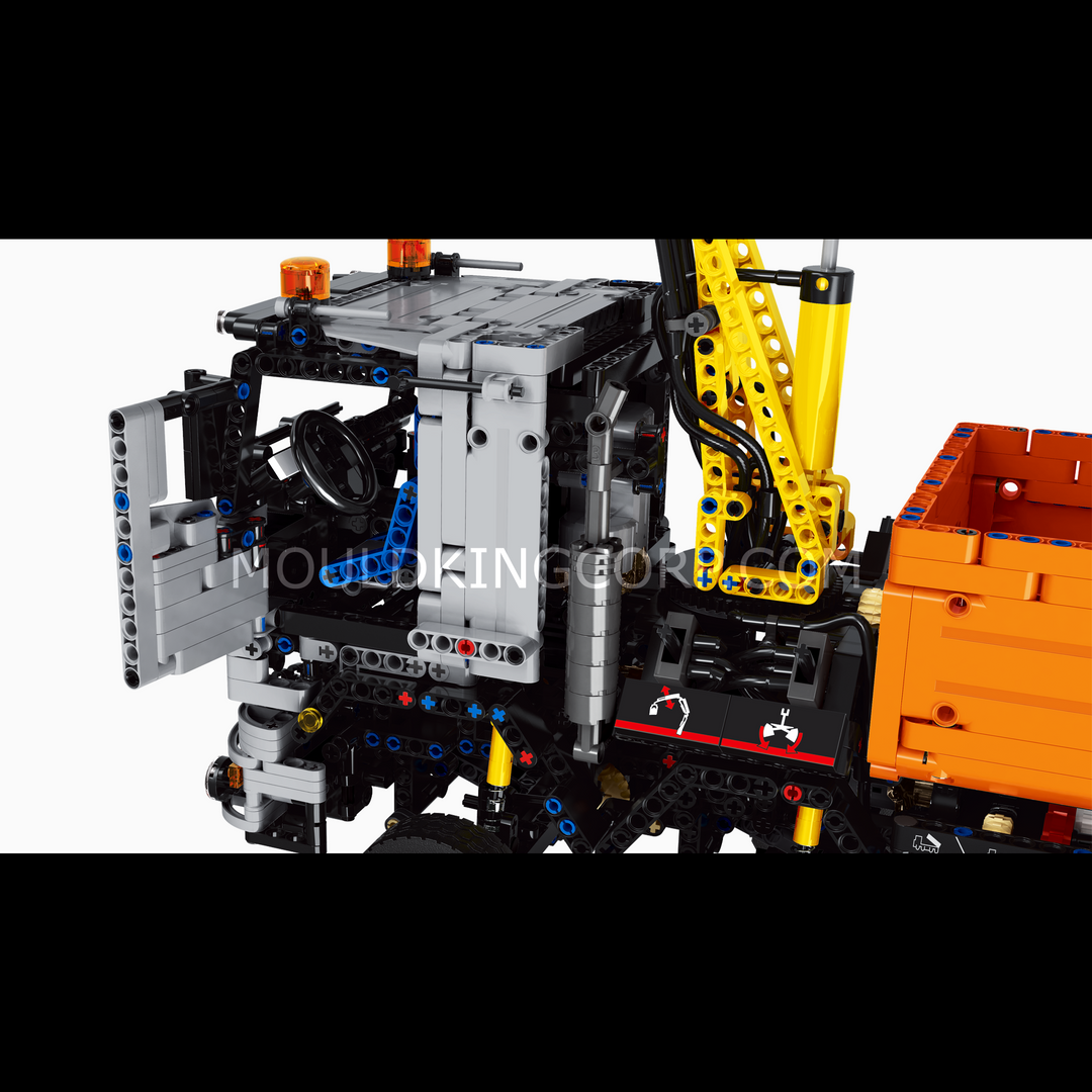Mallenkoning 19007 2-in-1 RC Graafmachine & Dump Truck Bouwset | 2.970 stuks