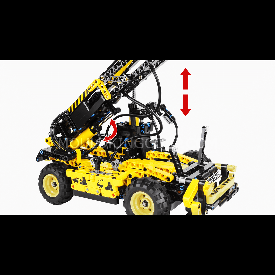 MOULD KING 19009 Pneumatic Forklift Building Toy Set | 803 PCS MOULD KING 19009 Pneumatic Forklift Building Toy Set | 803 PCS