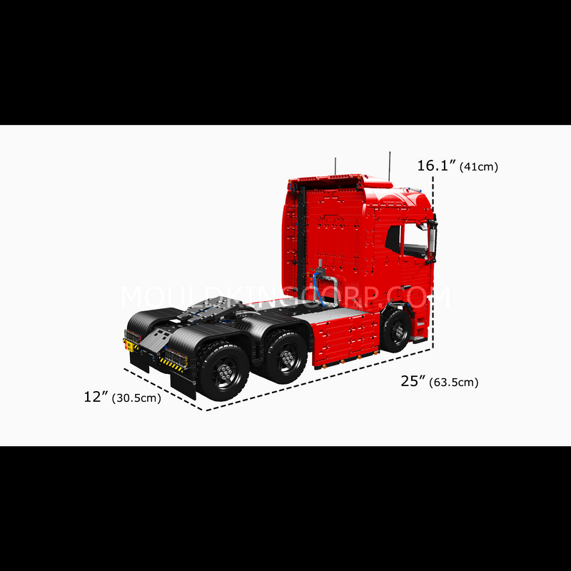 Mould King 19015 FH16 Remote Controlled Pneumatic Tractor Truck Building Set | 4,608 Pcs