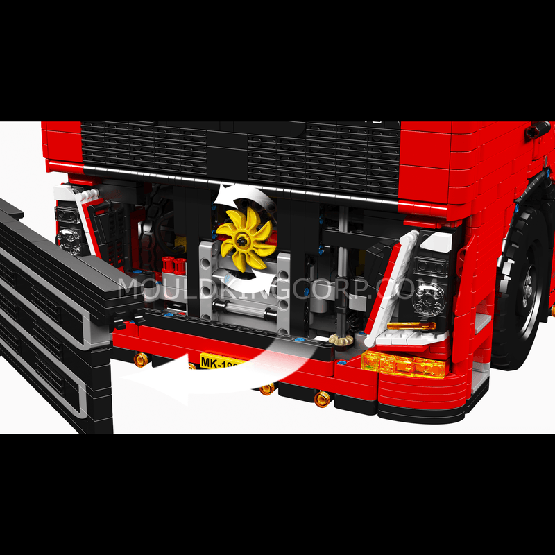 Mould King 19015+19015T FH16 Remote Controlled Pneumatic Tractor and T ...