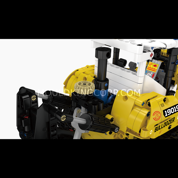 Mould King 19019 PR756 Bulldozer Pneumatic Engineering Construction Building Set | 1,200 Pcs