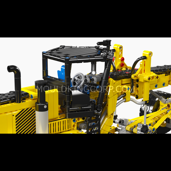 Mould King 19023 GD655-6 Motor Grader Building Set | 1,109 Pcs